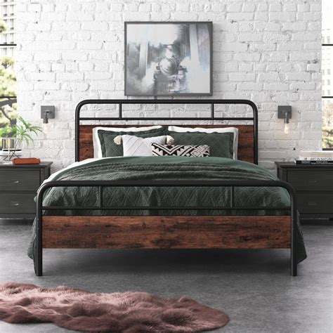 steel box bed|wayfair metal bed frame.